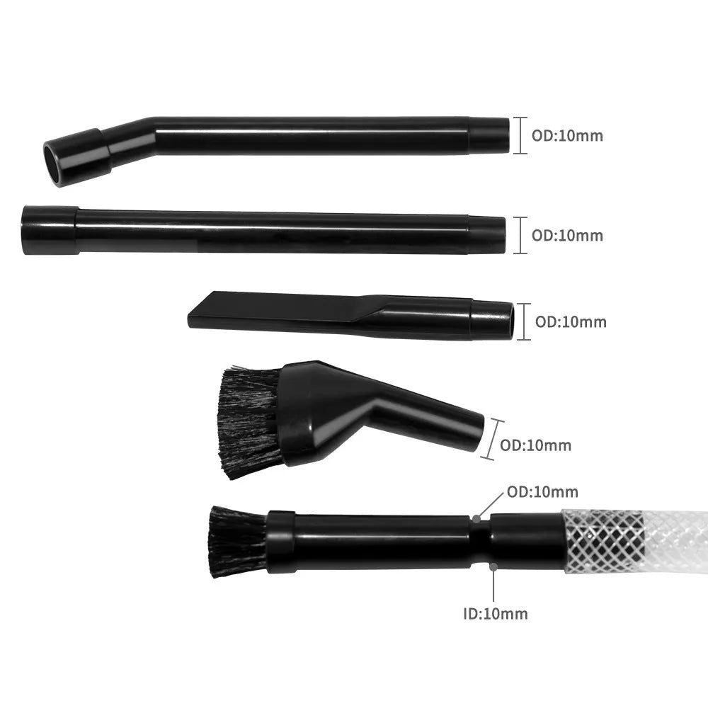 Eight-piece set of small multifunctional suction heads for vacuum cleaner auxiliary dust collection