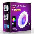Smart RGBW ceiling lamp with WiFi Bluetooth remote control and colour changing features