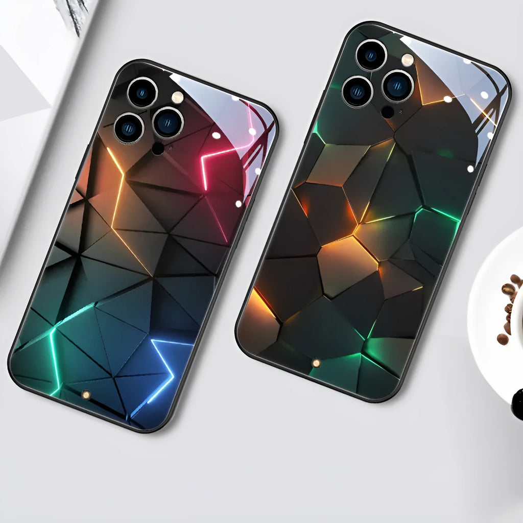 Xpress 14 tempered glass phone case with incoming light for iPhone 14, dustproof protective cover