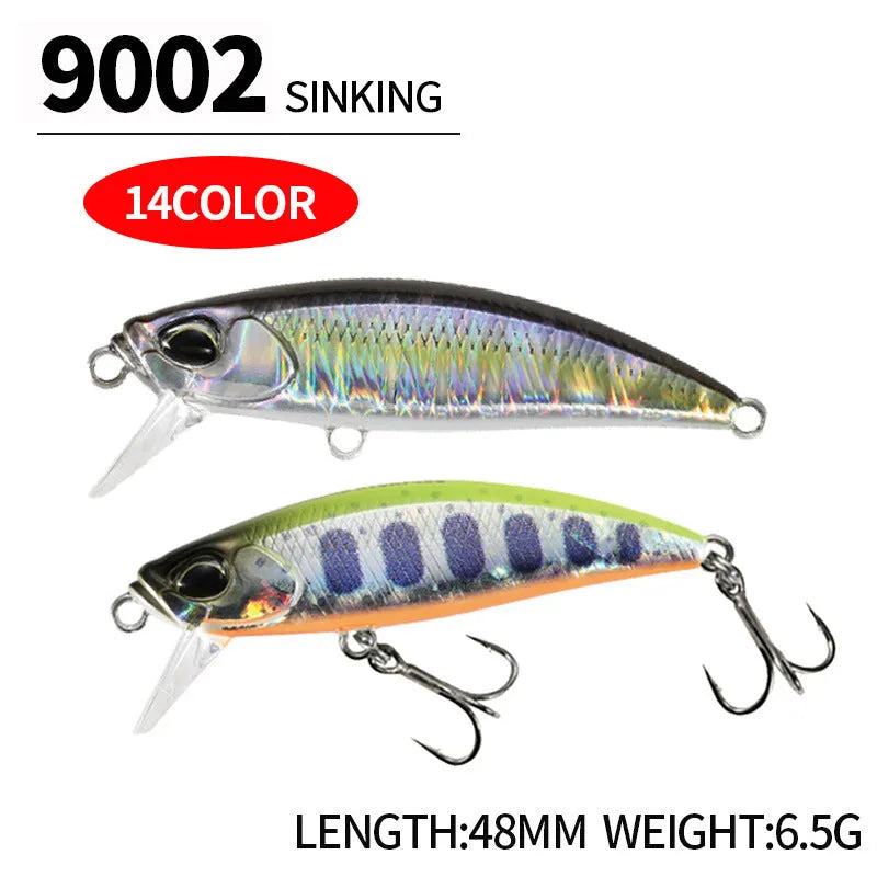 Japanese Submerged Mino fishing lure for mandarin fish and snakehead measuring 48mm