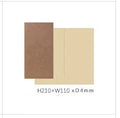 Cowhide diary refill inner core showing saddle stitch binding and 100g ivory white paper