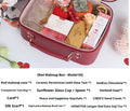 Creative blind box luggage gift set in green or red leather with five style variations