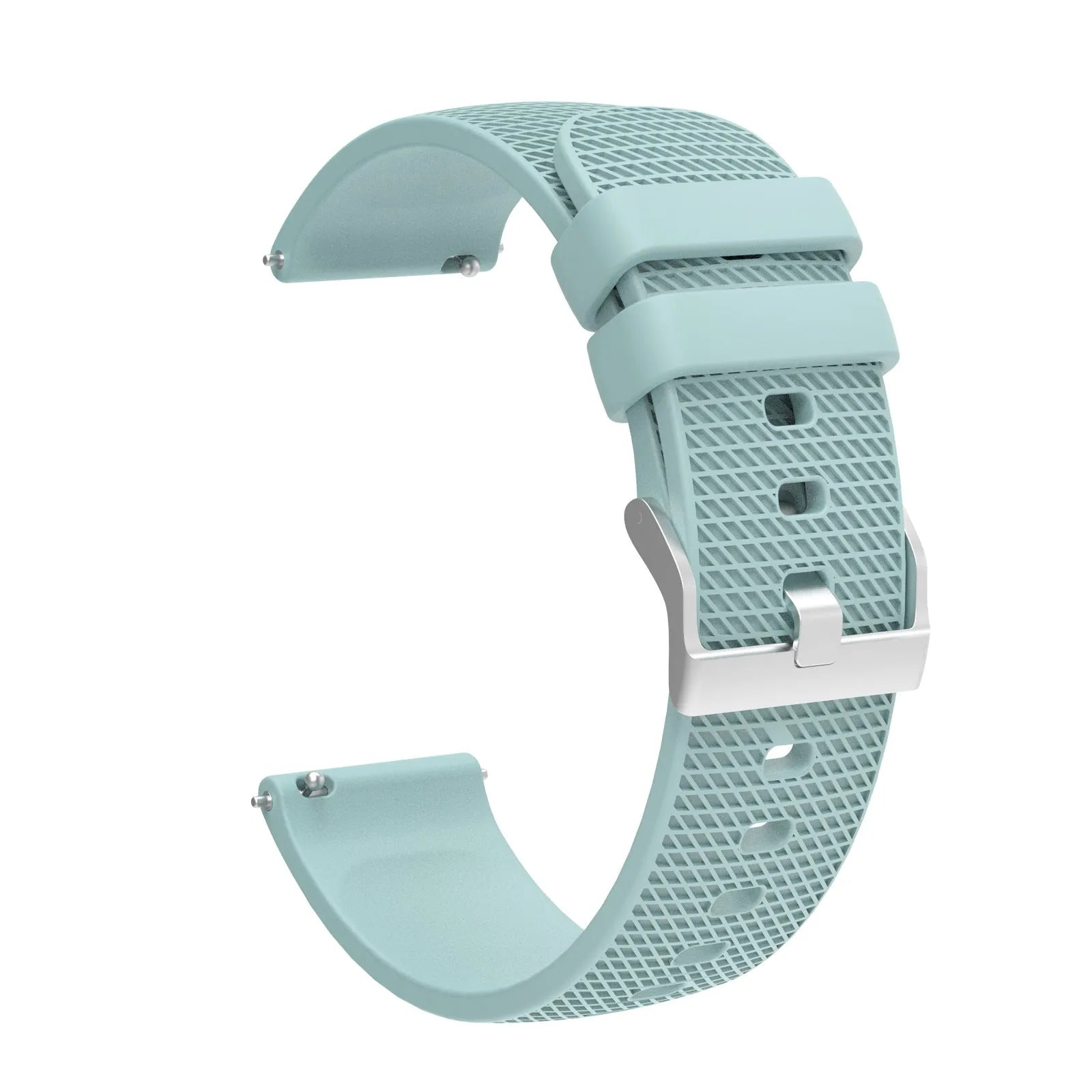 Grid pattern silicone watch strap compatible with Vivoactive 4 GTS GT3 in multiple colours and widths 18mm 20mm 22mm