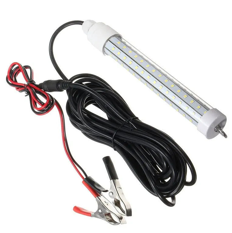 12V 11W underwater fish lamp with green light, 6-metre main line, and PC shell IP68 waterproof