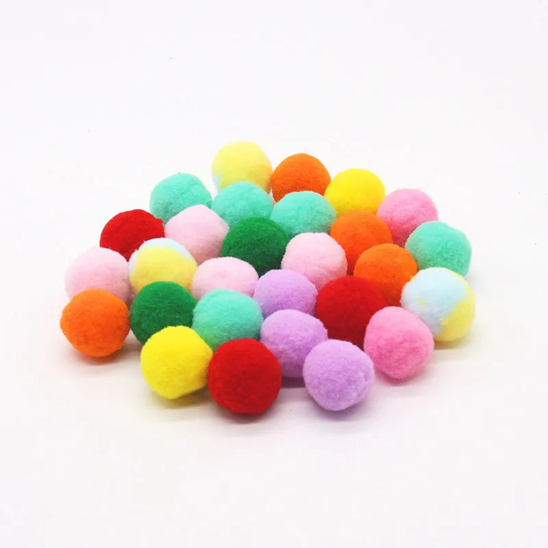 Plush ball shooter gun pet toy with multiple yarn balls for interactive fetch games