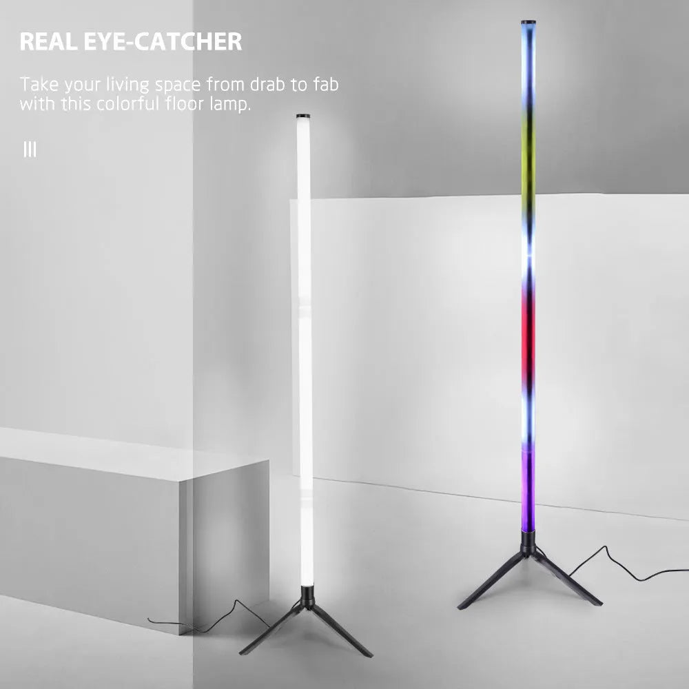 USB rechargeable graffiti corner ambience light with APP remote control, 5W RGBW 60 LED beads in PC housing