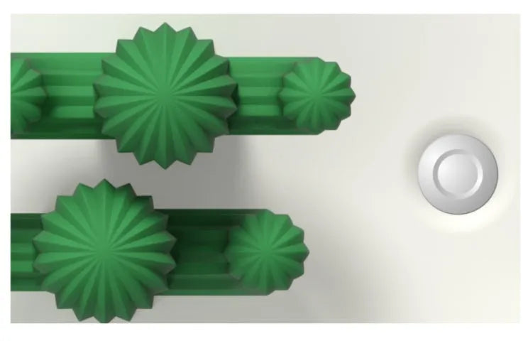 Transparent green cactus-shaped portable USB humidifier on a desk, 120mm tall