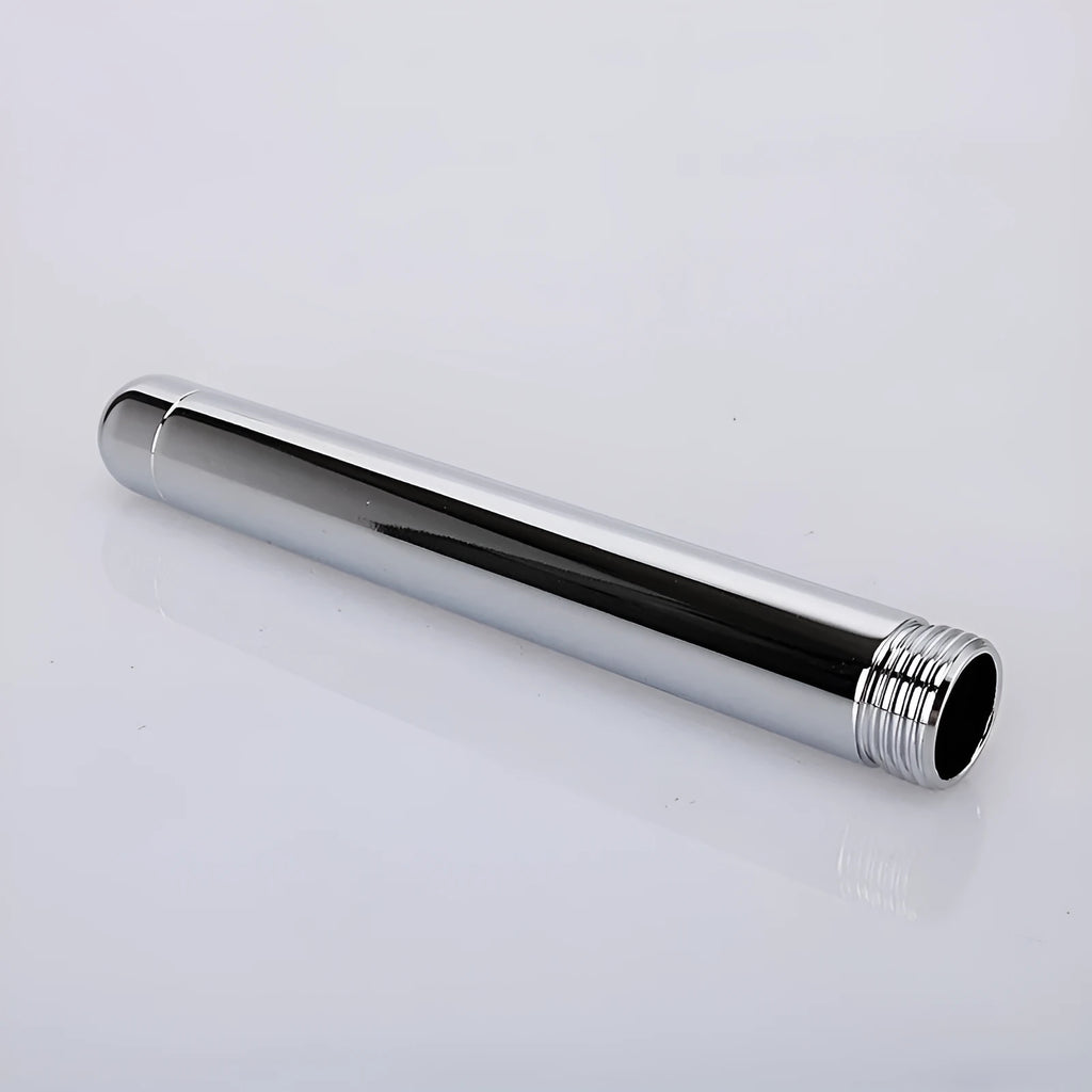 Three-head metal enema vaginal cleaning flusher in space aluminium alloy with flannel bag