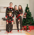 Family Christmas pajamas matching set in cotton with plaid design including dog size