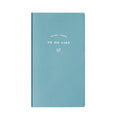 A 48K to-do list notebook with a PU cover in blue, showing its 96 pages of eye protection paper.