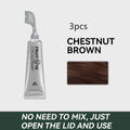 Lifelike fruit colour hair dye cream 80ml in black, black brown, and chestnut brown shades