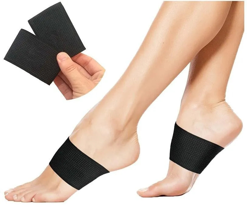 PU elastic foot bandage with arch support in ordinary and heart style options
