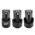 12V 1500mAh black lithium battery for power tools electric drill screwdriver