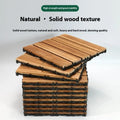 Camphor pine wood flooring tiles 30x30cm square for balcony thickening