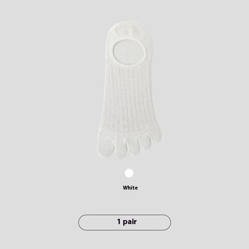 Men's five-finger invisible socks in modal fabric with antibacterial properties