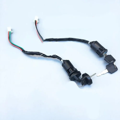 Waterproof electric door lock for automotive security systems with plastic housing