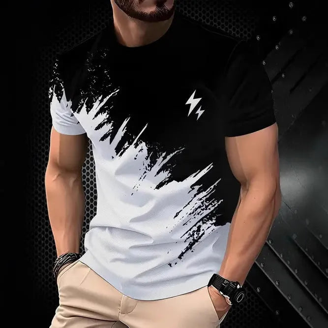Men's loose fit polyester short sleeve T-shirt in multiple colours and sizes