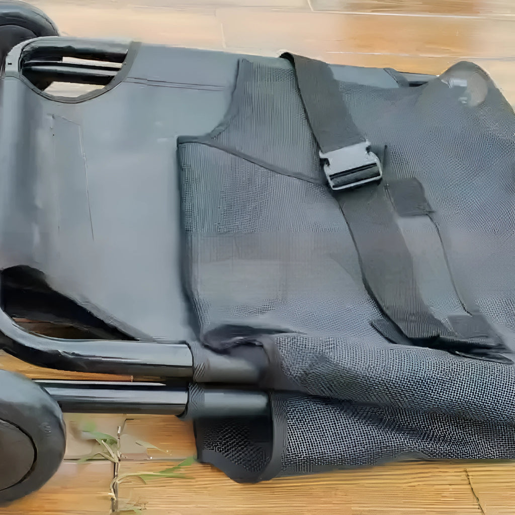 Large black aluminium alloy foldable pet stretcher for dog emergency transport
