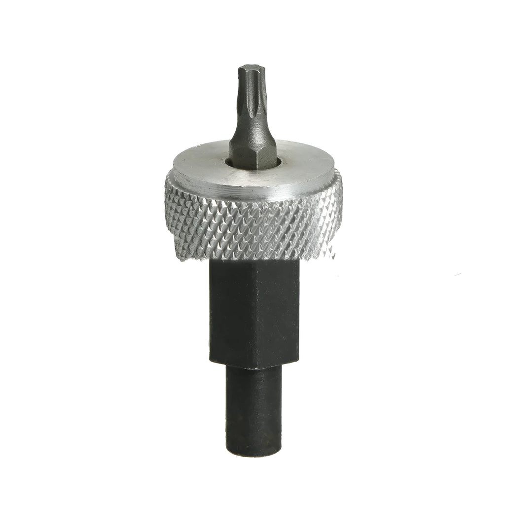 Ignition module wrench with carbon steel handle and knurled aluminium knobs for distributor block mounting