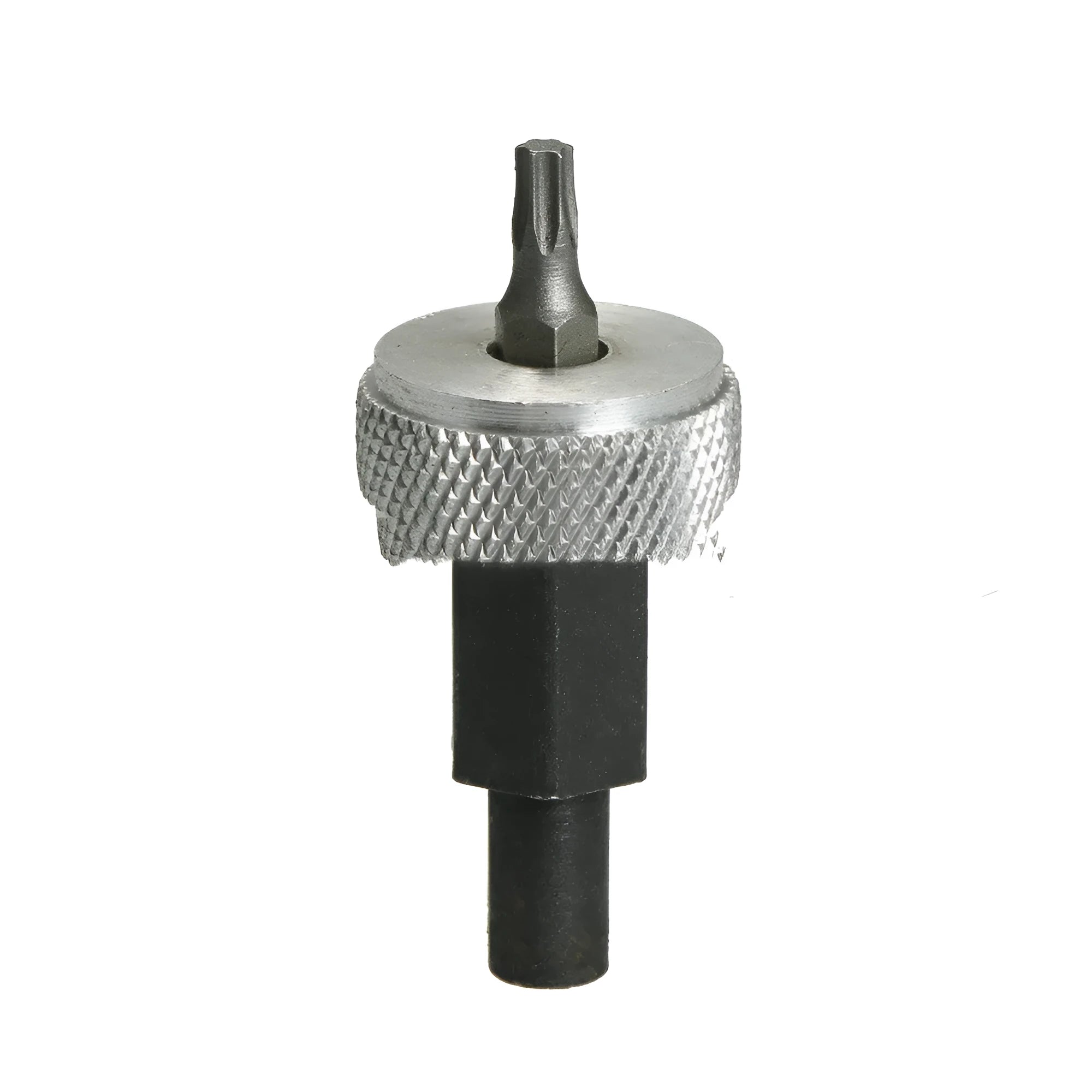 Ignition module wrench with carbon steel handle and knurled aluminium knobs for distributor block mounting