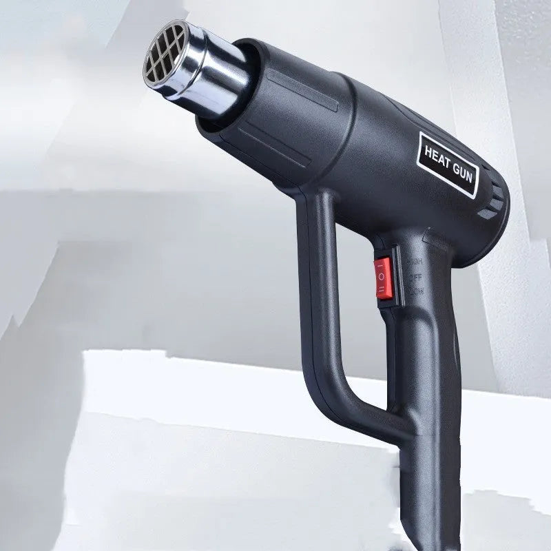 2000W industrial electric hot air tool with two-gear switch and anti-slip insulation shell.