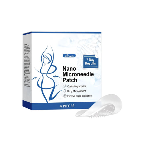 Four nano microneedle body shaping patches for cellulite reduction with botanical extracts