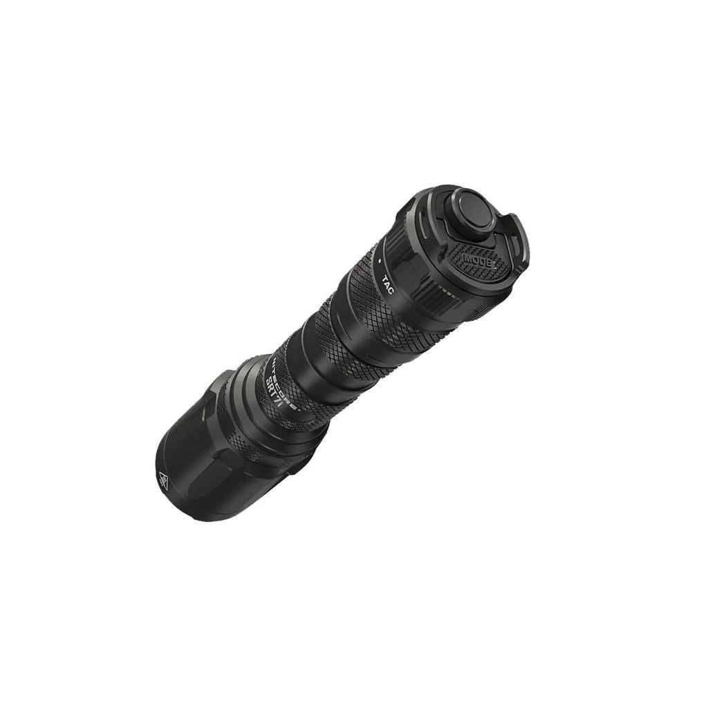 SRT7I standard tactical flashlight with strong light, aluminium alloy body, and magnetic ring dimming