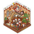 3D landscaping miniature scene stickers featuring Brome puppy Bobo in Korean style