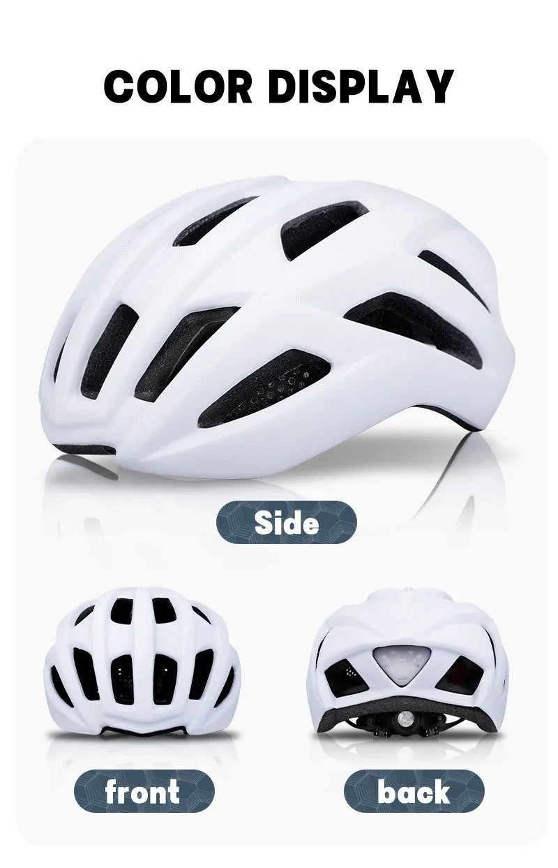 Orange mountain bike helmet showing ventilation holes and in-mould construction