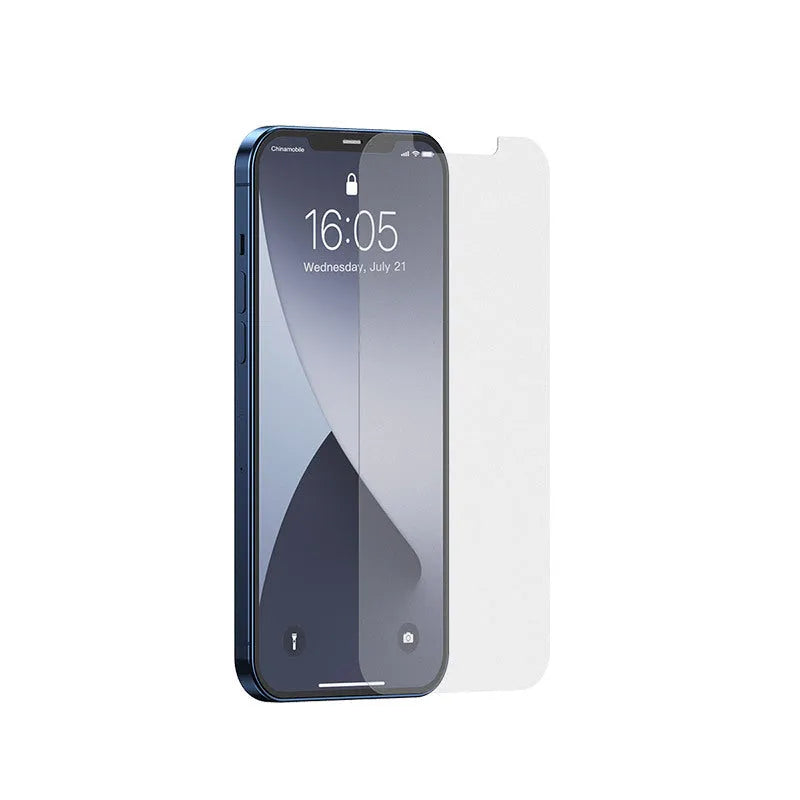 0.25mm full glass frosted tempered film screen protector for iPhone 12 Mini 5.4 inch two pack with cleaning kit