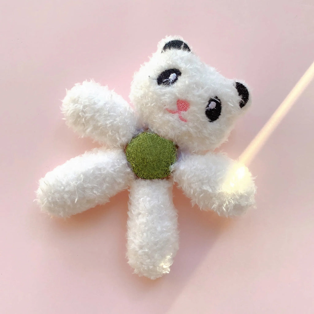 Indoor catnip ball toy in animal design, 12.5 by 11 cm, edible catnip filling for teeth cleaning and interactive play