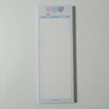 B5 half-size notepad with English word printing, available in blue, pink, or purple cover colours
