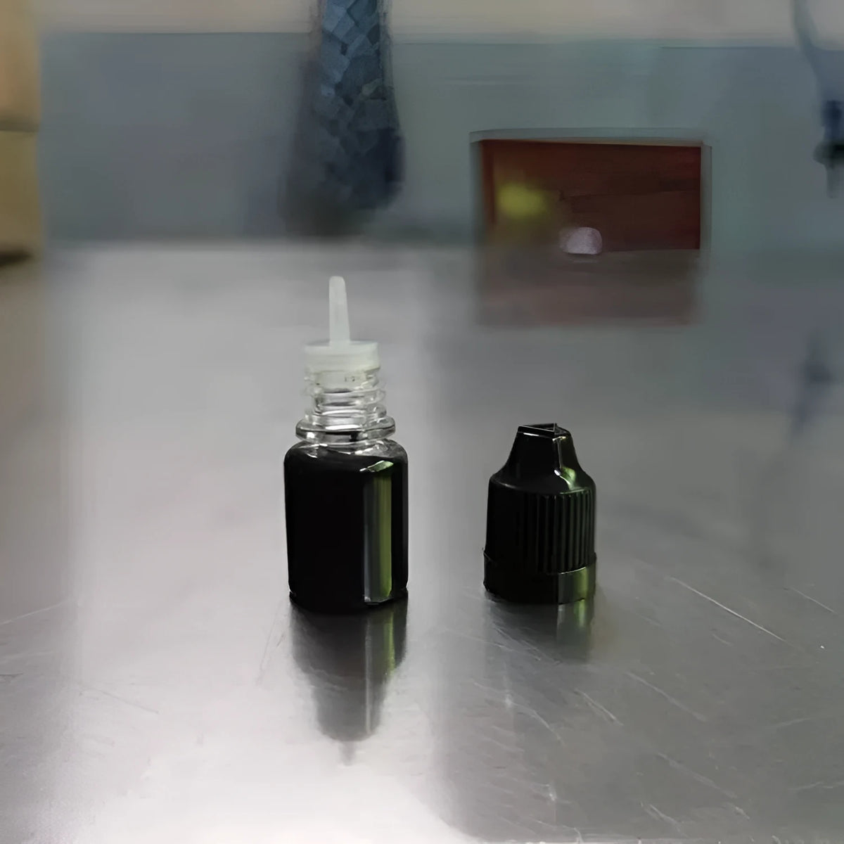 Black confidentiality seal ink 5ml bottle with quick-dry printing oil for office use