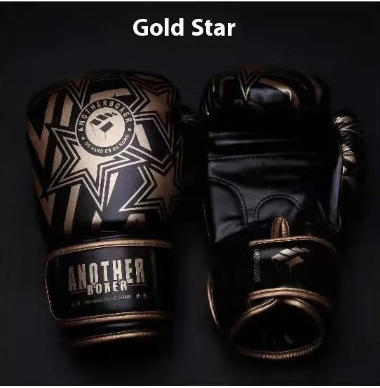 Professional children's boxing Sanda gloves in multiple colours with XINGX design, showing ounce sizing from 4oz to 14oz