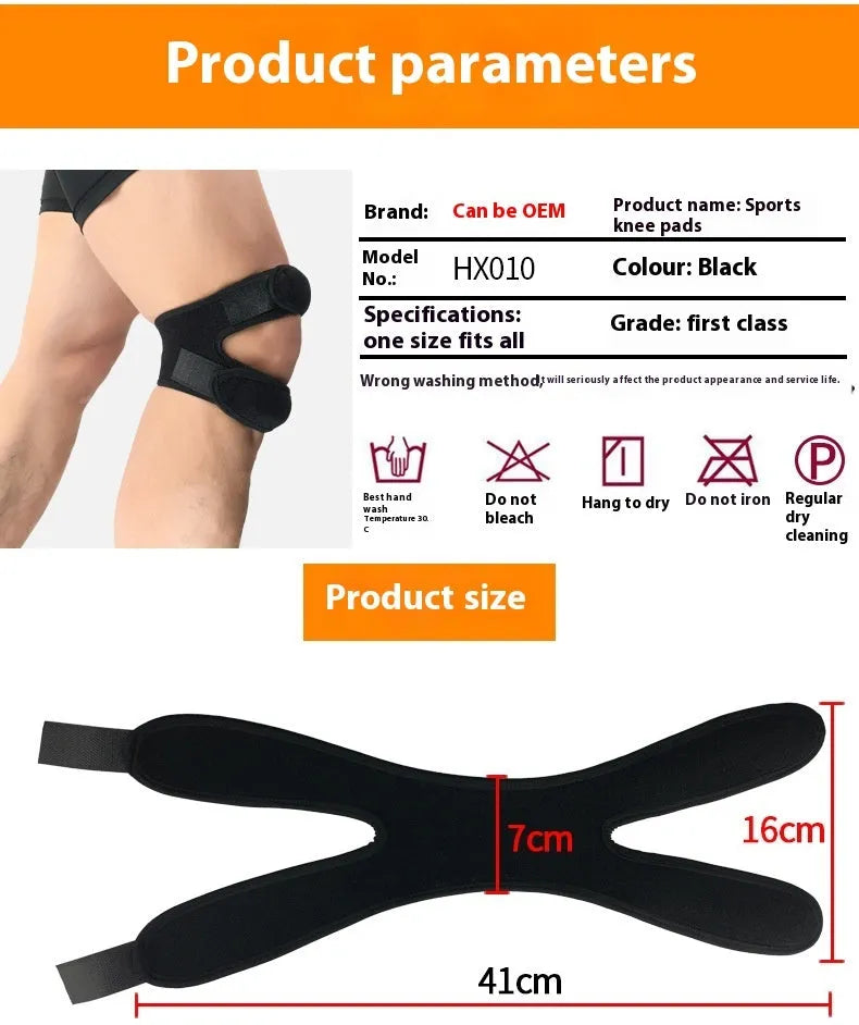 Shock absorption leggings sports knee pads in black, blue, gray or rose red.