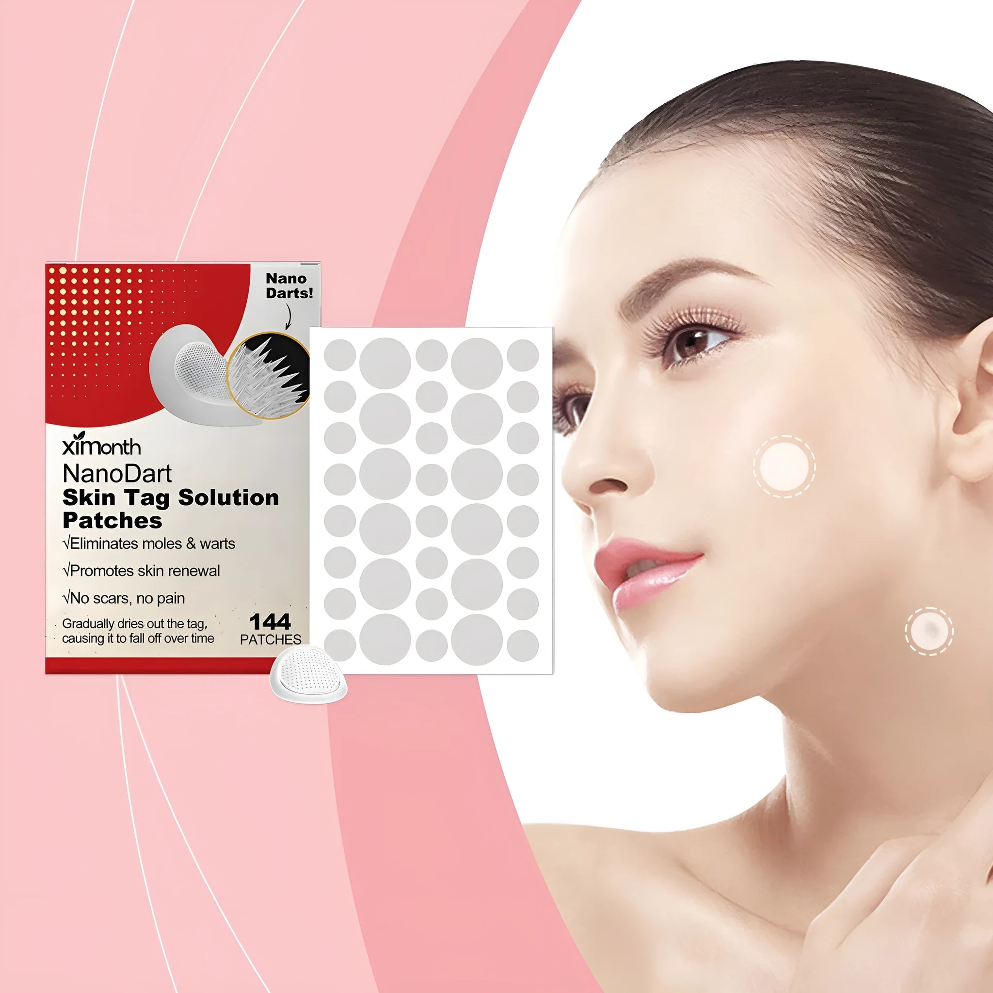 Invisible nursing adhesive bandage patches with tea tree oil and Centella asiatica formulation