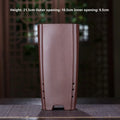 Purple sand ceramic flower pot with tray, classical style, compact 28mm size for small orchids