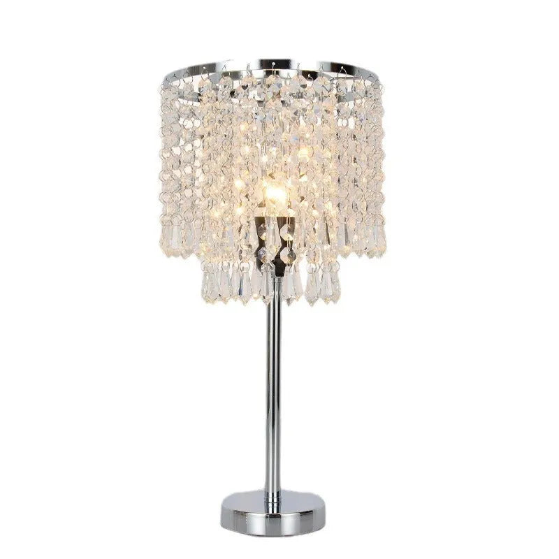 Rechargeable crystal table lamp 20x42cm modern simplicity style bedside lighting