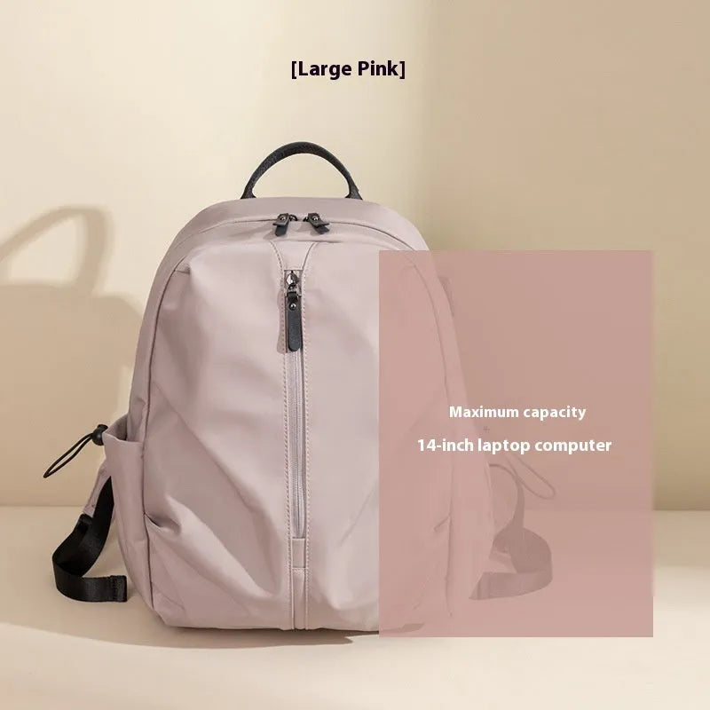 Women's Korean-style simple Oxford cloth business travel backpack in multiple colours with computer pocket and document pockets