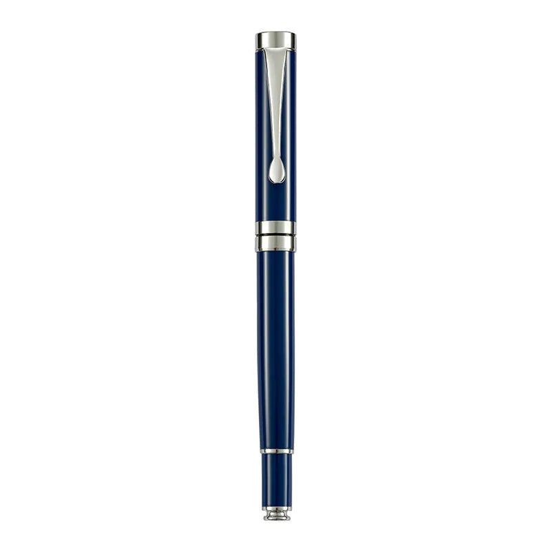 Metal fountain pen with gold clip and 0.5mm F nib for calligraphy practice