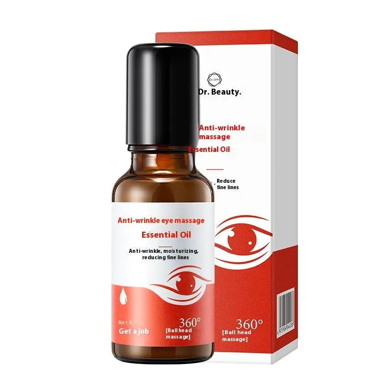Red upgrade packaging of 20ml eye anti-wrinkle massage essence oil for universal skin types