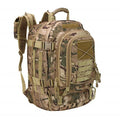 Outdoor Tactics military fan backpack in black with large capacity waterproof fabric for hiking