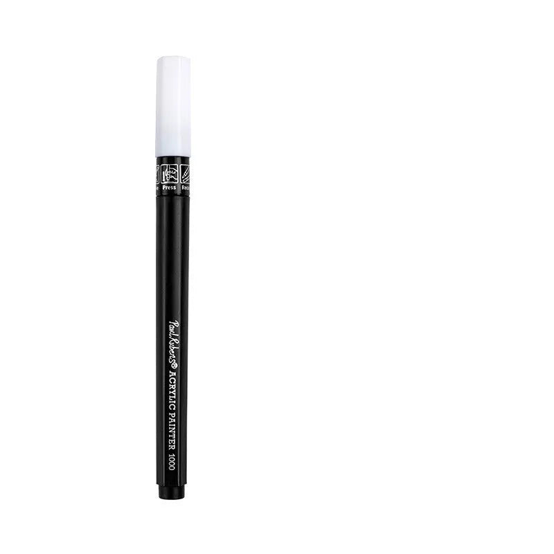 Rubens white acrylic marker pen for anime highlights on plastic prop surfaces, 14.7cm length