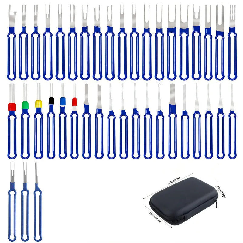 Thickened audio needle-return machine plug tool in blue boxed set for disassembly and modification