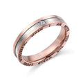 Simple titanium steel ring in style 1, available in sizes NO7 to NO26 for men and women