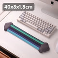 Silica gel wrist rest mouse pad and keyboard support set with pastoral cloud design