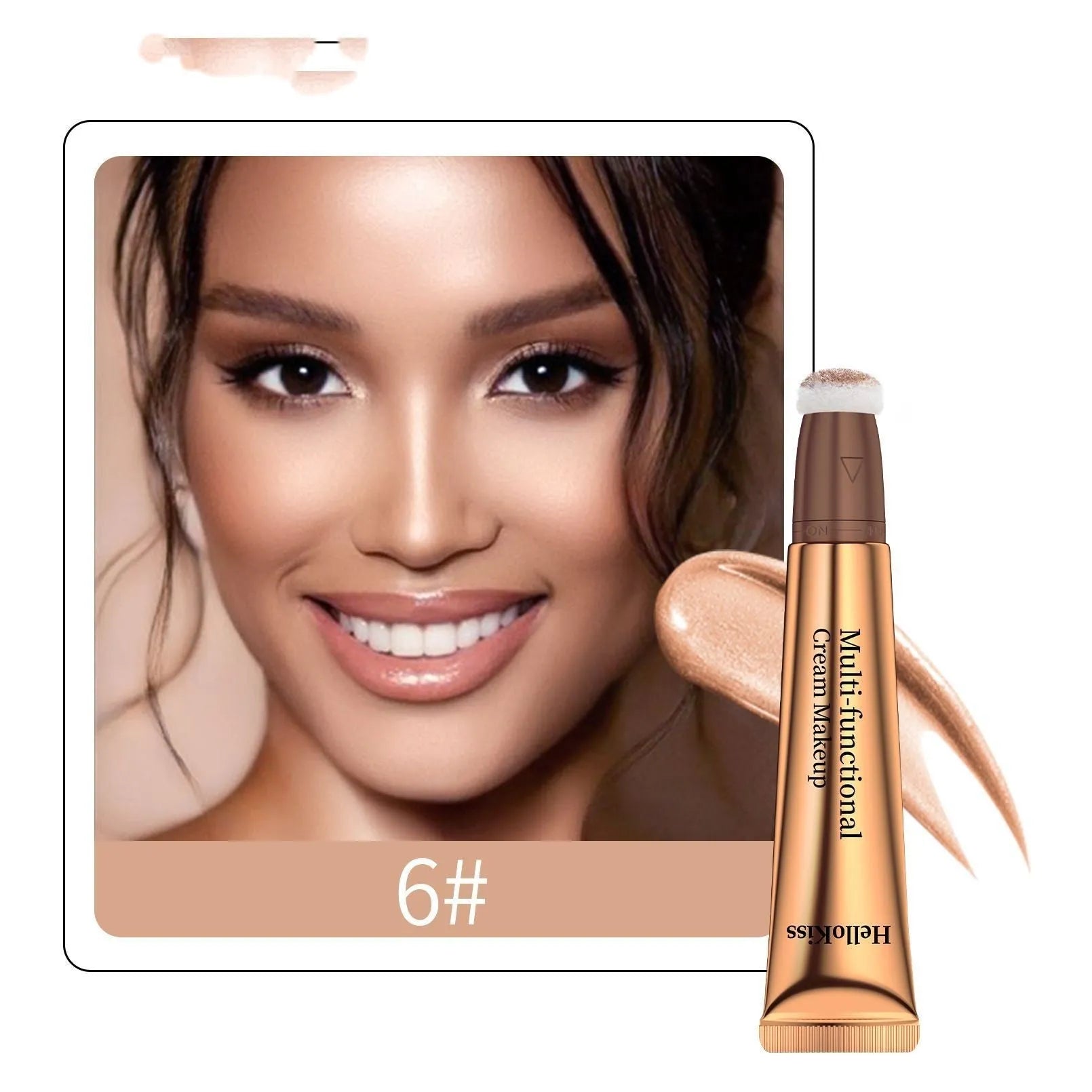 Makeup highlight and contour pen with sponge tip applicator, 15ml size.