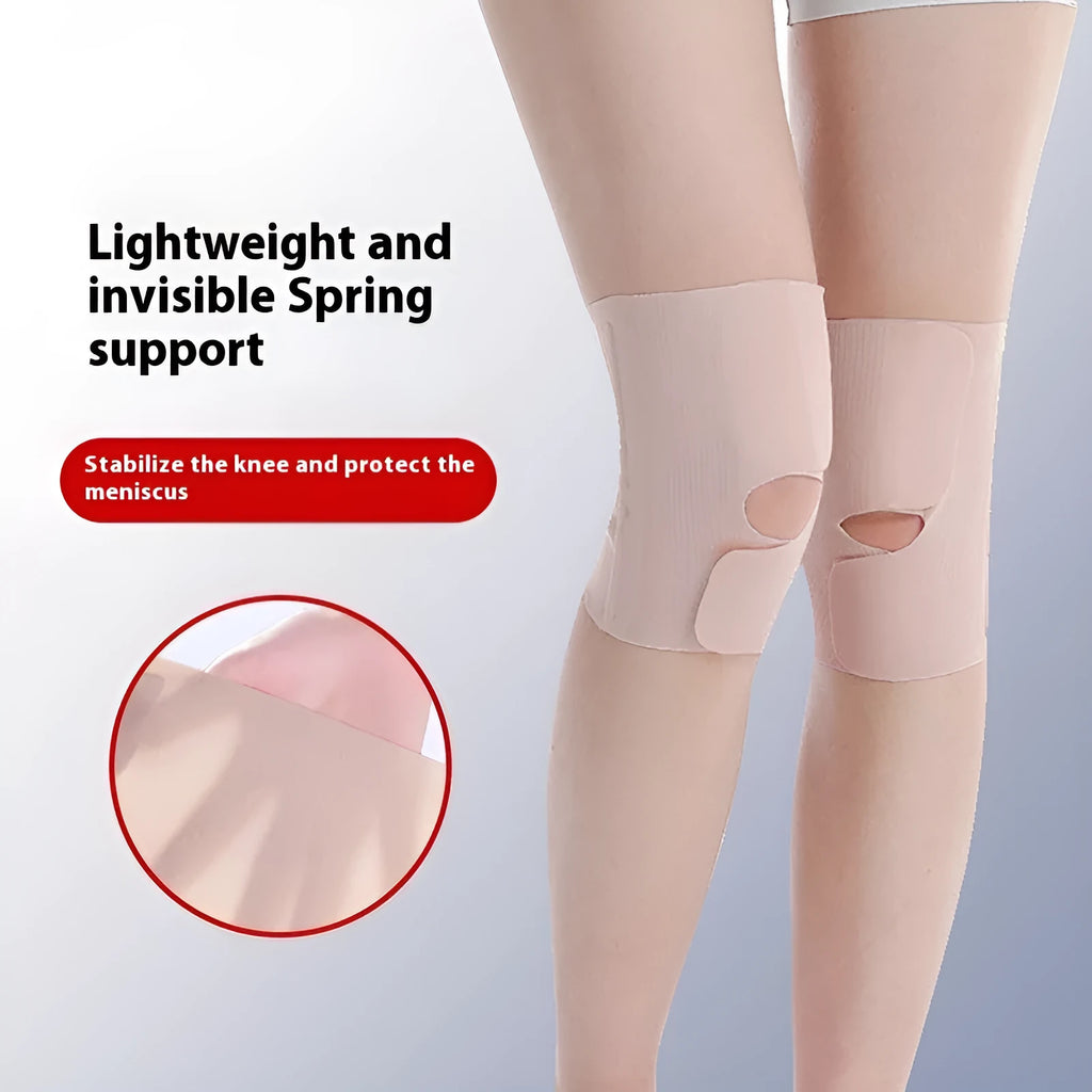Lightweight nylon knee protector for women in black, sports knee brace for running and mountaineering