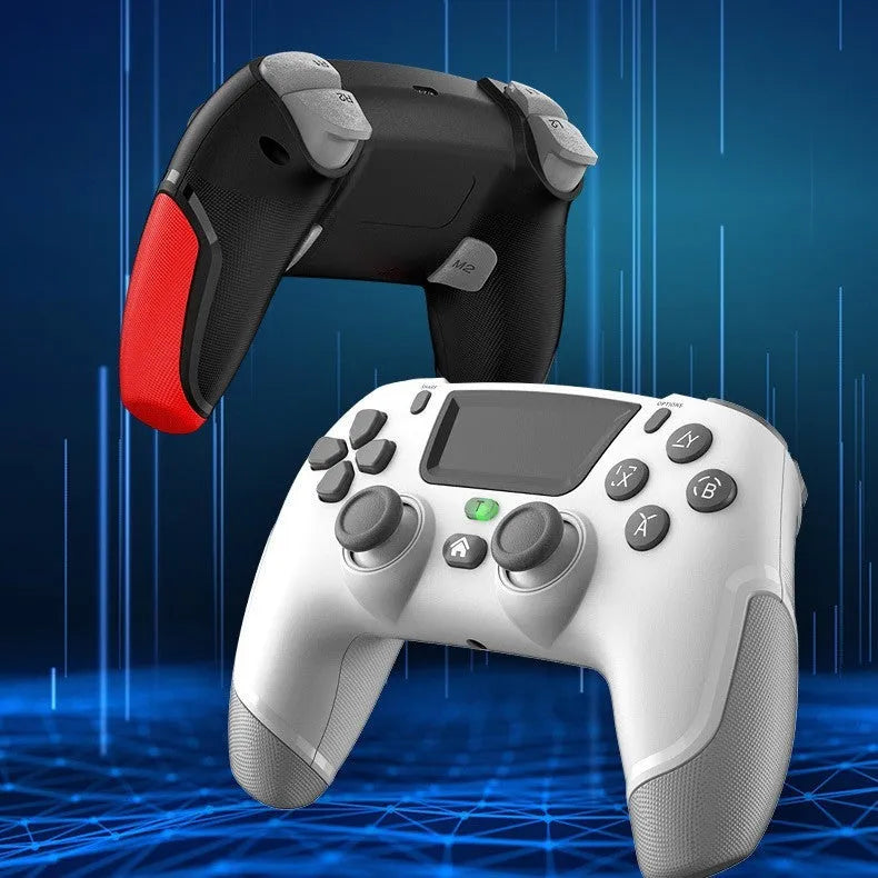 Fruit green wireless Bluetooth gamepad controller for PS4, PC, and mobile gaming