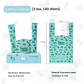 Blue deodorising cat litter bags for poop disposal with shovel compatibility, simple home style